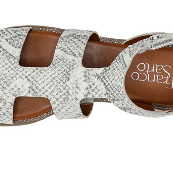 NEW Franco Sarto Women Genevia Gladiator Snakeskin Print Strappy Sandals 7.5M - Picture 10 of 10